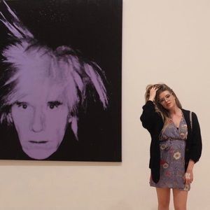 Reformation Purple Floral Mini Wrap Dress